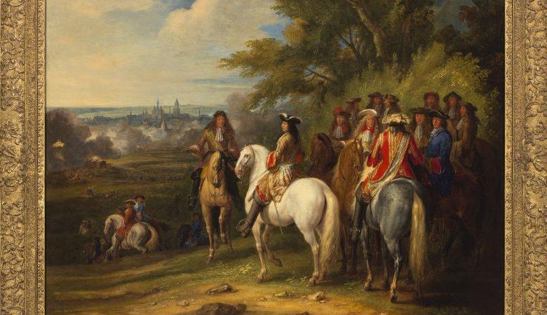 Painting King Louis XIV at the Siege of Maastricht 1673